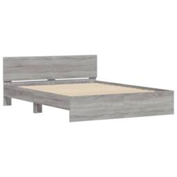 Berkfield Home Bed Frame without Mattress Grey Sonoma 150x200 cm King Size - thumbnail 4