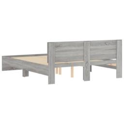 Berkfield Home Bed Frame without Mattress Grey Sonoma 150x200 cm King Size - thumbnail 7