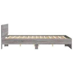 Berkfield Home Bed Frame without Mattress Grey Sonoma 150x200 cm King Size - thumbnail 6