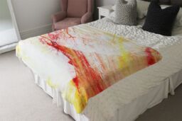 Benjamin Tate Design Fury Blanket in Natural - Size: 120 cm x 150 cm - thumbnail 3