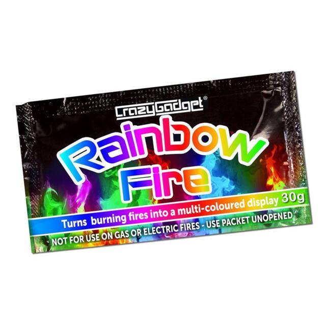 CrazyGadget Rainbow Fire Colour Changing Flames - Pack of 100 - image 1