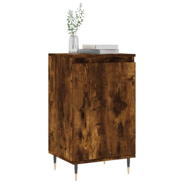 Berkfield Home Sideboard Smoked Oak 40x35x70 cm Engineered Wood in Brown - Size: 40 x 35 x 70 cm - image 1