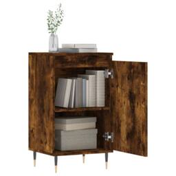 Berkfield Home Sideboard Smoked Oak 40x35x70 cm Engineered Wood in Brown - Size: 40 x 35 x 70 cm - thumbnail 4