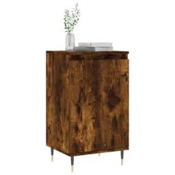 Berkfield Home Sideboard Smoked Oak 40x35x70 cm Engineered Wood in Brown - Size: 40 x 35 x 70 cm - thumbnail 1
