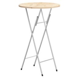 Berkfield Home Folding Bar Table Legs Silver 45x53x108 cm Galvanised Steel - Size: 45 x 53 x 108 cm - thumbnail 2