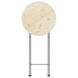 Berkfield Home Folding Bar Table Legs Silver 45x53x108 cm Galvanised Steel - Size: 45 x 53 x 108 cm - thumbnail 3