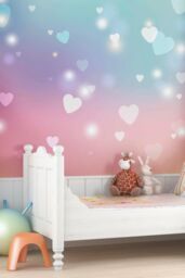 Origin Murals Sweet Hearts Wall Mural - Size: W350 cm x H280 cm - thumbnail 1