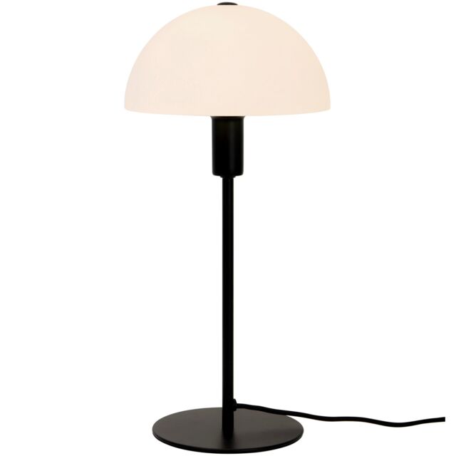 Nordlux Modern Indoor Table Lamp Black Metal E14 Dome Shade - Mains Powered, IP20 - image 1