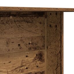 Berkfield Home Dining Table Old Wood 110x60x75 cm Engineered Wood in Brown - Size: 110 x 60 x 75 cm - thumbnail 8