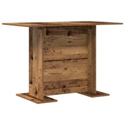 Berkfield Home Dining Table Old Wood 110x60x75 cm Engineered Wood in Brown - Size: 110 x 60 x 75 cm - thumbnail 7