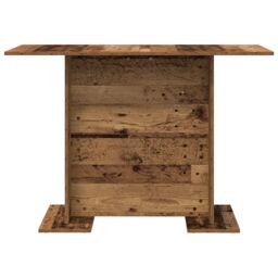 Berkfield Home Dining Table Old Wood 110x60x75 cm Engineered Wood in Brown - Size: 110 x 60 x 75 cm - thumbnail 5