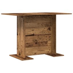 Berkfield Home Dining Table Old Wood 110x60x75 cm Engineered Wood in Brown - Size: 110 x 60 x 75 cm - thumbnail 2