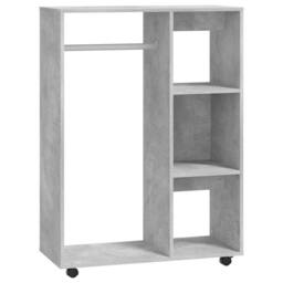 Berkfield Home Wardrobe Concrete Grey 80x40x110 cm Engineered Wood - Size: 80 x 40 x 110 cm - thumbnail 3