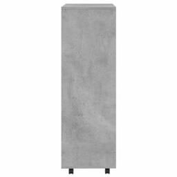 Berkfield Home Wardrobe Concrete Grey 80x40x110 cm Engineered Wood - Size: 80 x 40 x 110 cm - thumbnail 6