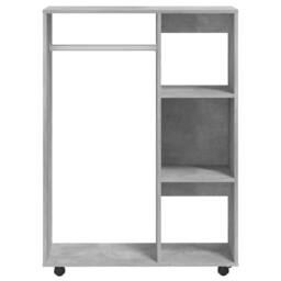 Berkfield Home Wardrobe Concrete Grey 80x40x110 cm Engineered Wood - Size: 80 x 40 x 110 cm - thumbnail 5
