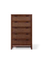 Teamson Home Hatteras Chest of Drawers 5 Drawer Bedroom Dresser in Walnut - thumbnail 6