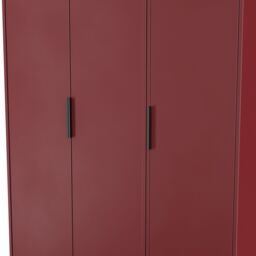 Ready Assembled 2 U Fuji 3 Door Wardrobe (Ready Assembled) in Dark Red - thumbnail 5