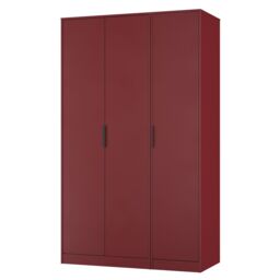 Ready Assembled 2 U Fuji 3 Door Wardrobe (Ready Assembled) in Dark Red - thumbnail 4