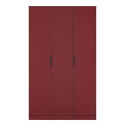 Ready Assembled 2 U Fuji 3 Door Wardrobe (Ready Assembled) in Dark Red - thumbnail 2