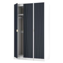 Ready Assembled 2 U Dallas 3 Door Wardrobe (Ready Assembled) in Dark Blue - thumbnail 6