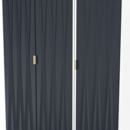 Ready Assembled 2 U Dallas 3 Door Wardrobe (Ready Assembled) in Dark Blue - thumbnail 5