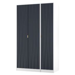Ready Assembled 2 U Dallas 3 Door Wardrobe (Ready Assembled) in Dark Blue - thumbnail 4
