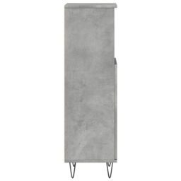 Berkfield Home Bathroom Cabinet Concrete Grey 30x30x100 cm Engineered Wood - Size: 30 x 30 x 100 cm - thumbnail 5