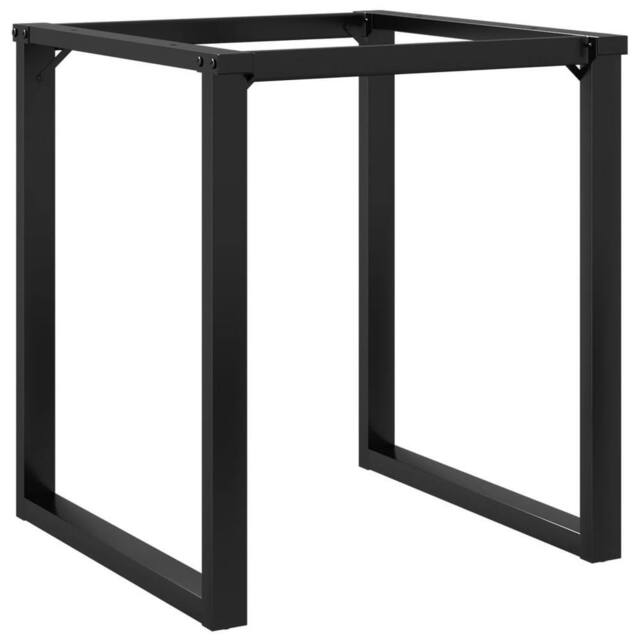 Berkfield Home Dining Table Legs O-Frame 70x70x73 cm Steel in Black - Size: 70 x 70 x 73 cm - image 1