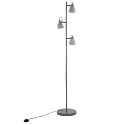 Wyld and Coco 3-Head Industrial Floor Lamp Grey Concrete 165 cm - thumbnail 5