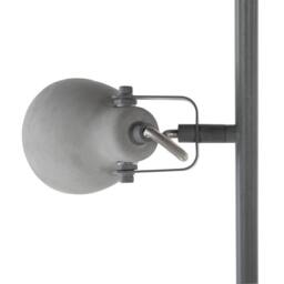 Wyld and Coco 3-Head Industrial Floor Lamp Grey Concrete 165 cm - thumbnail 8