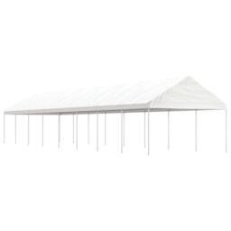 Berkfield Home Gazebo with Roof White 17.84x4.08x3.22 m Polyethylene - thumbnail 2