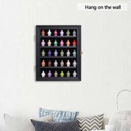 Kelvenix Wood Minifigure Display Case Box in Black - thumbnail 5