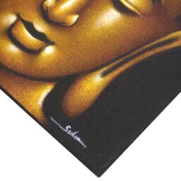 KDMD Buddha Painting - Gold Sand Finish in Yellow - thumbnail 3