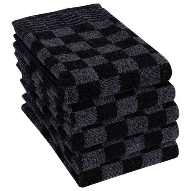 Berkfield Home Soft 20 Piece Towel Set Black & Grey Cotton - image 1