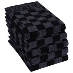 Berkfield Home Soft 20 Piece Towel Set Black & Grey Cotton
