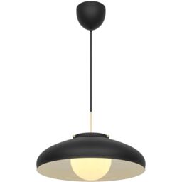 Nordlux Premium Indoor Pendant Light Black Metal E14 Glass Shade - Mains Powered, IP20 - thumbnail 2