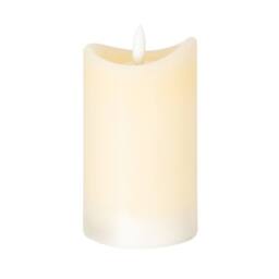 Lemon Pavilion Furniture and Decor Natural Glow 2.75x5 Melted LED Candle - Plastic - L7xW7xH12 cm - Cream - thumbnail 1