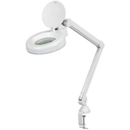 Loops LED Magnifying Glass Light & G Clamp Mount - Craft Detail Engrave Work - Table in Clear - thumbnail 1