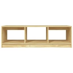Berkfield Home Coffee Table 110x50x34 cm Solid Pinewood in Brown - Size: 110 x 50 x 34 cm - thumbnail 5