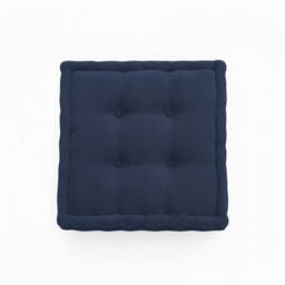 Snug City Teddy Fabric Square Booster Cushion Soft Seat Riser Pad Dining Chair in Navy - Size: 45 cm x 45 cm - thumbnail 3