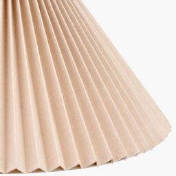 Ruma Natural Linen Hard Pleat Tapered Lampshade - Size: 16 inches - thumbnail 4