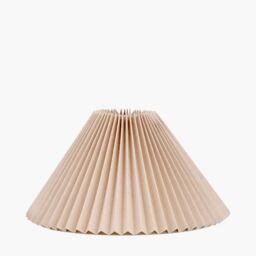 Ruma Natural Linen Hard Pleat Tapered Lampshade - Size: 16 inches - thumbnail 2