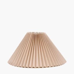 Ruma Natural Linen Hard Pleat Tapered Lampshade - Size: 16 inches - thumbnail 3