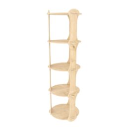 Decorotika Yuvar Handmade Screwless Style Bookcase Bookshelf Shelving Unit in Light Oak - thumbnail 5