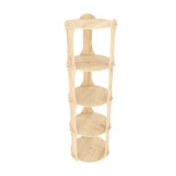 Decorotika Yuvar Handmade Screwless Style Bookcase Bookshelf Shelving Unit in Light Oak - thumbnail 4