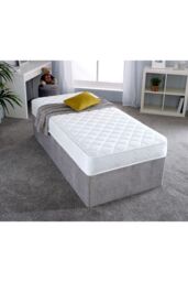 eXtreme Comfort Ltd Extreme Comfort The Darcy Diamond Cooltouch Micro Quilted Conventional Spring Mattress in White - Size: EU Double - thumbnail 2