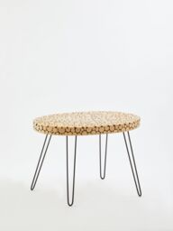 Orsina Stable & Durable Oval Table, Oval Design Table With Hairpin Legs, Easy To Maintain Cocktail Round Table in Natural - thumbnail 4
