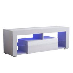 HD Designs Vida Designs Luna 2 Drawer LED TV Unit in White - thumbnail 2