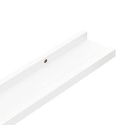 Berkfield Home Picture Frame Ledge Shelves 2 pcs White 80x9x3 cm MDF - Size: 80 x 9 x 3 cm - thumbnail 7
