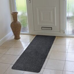 JVL Tanami Machine Washable Barrier Runner Doormat 50x150cm Charcoal - Size: 50 cm x 150 cm - thumbnail 2